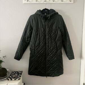 Ride Outerwear Division Dark Green Quilted Primaloft Longline Coat
